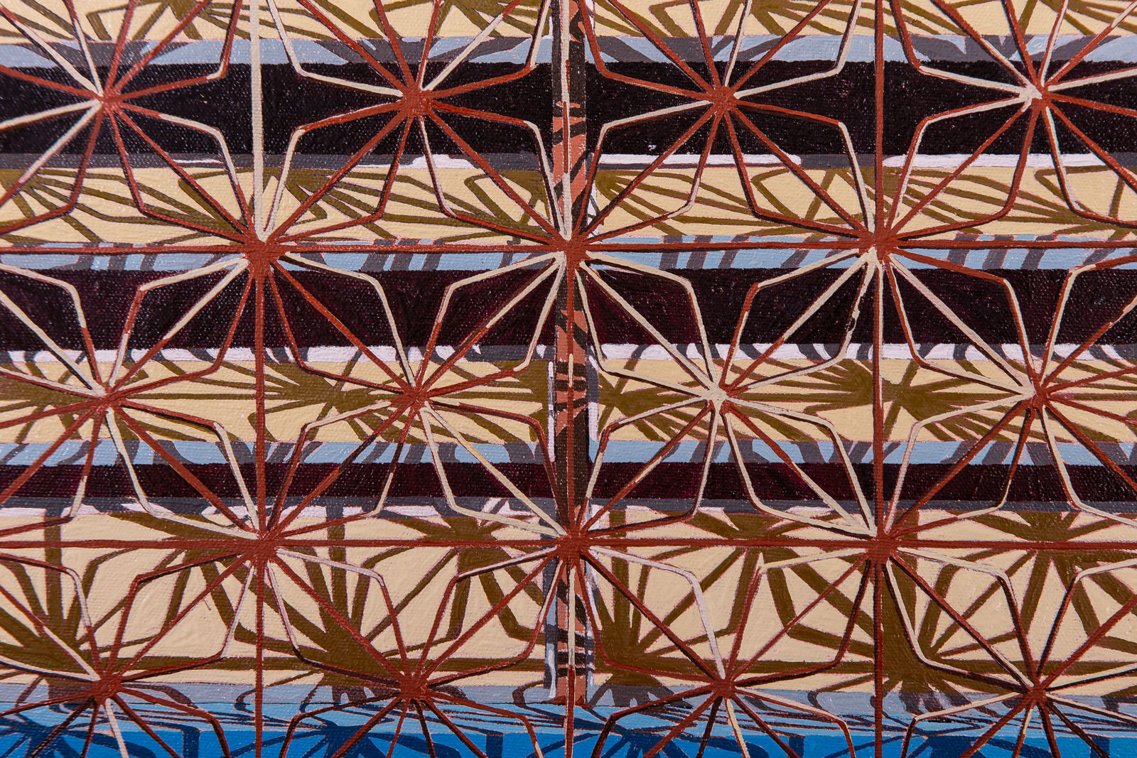 Génesis Alayón, Ventana de pared azul, 2023