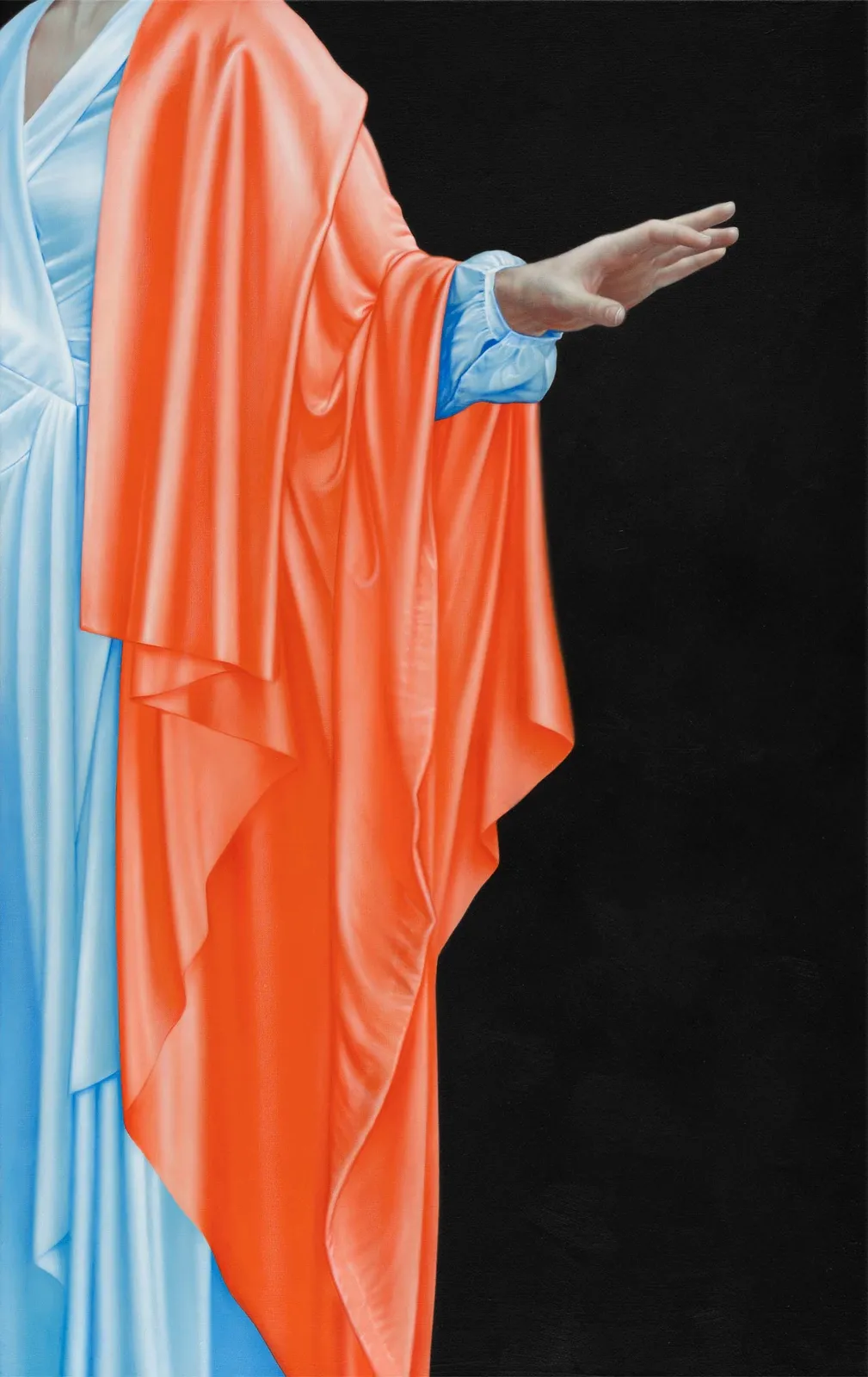 Drago Persic, Bergotte #16 (J. Pontormo / Leithners Blau, Molybdänrot), 2025