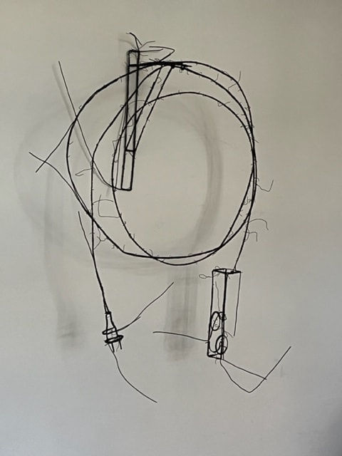 Fritz Panzer, Kabel mit Halterung / Cable with holder, 2023