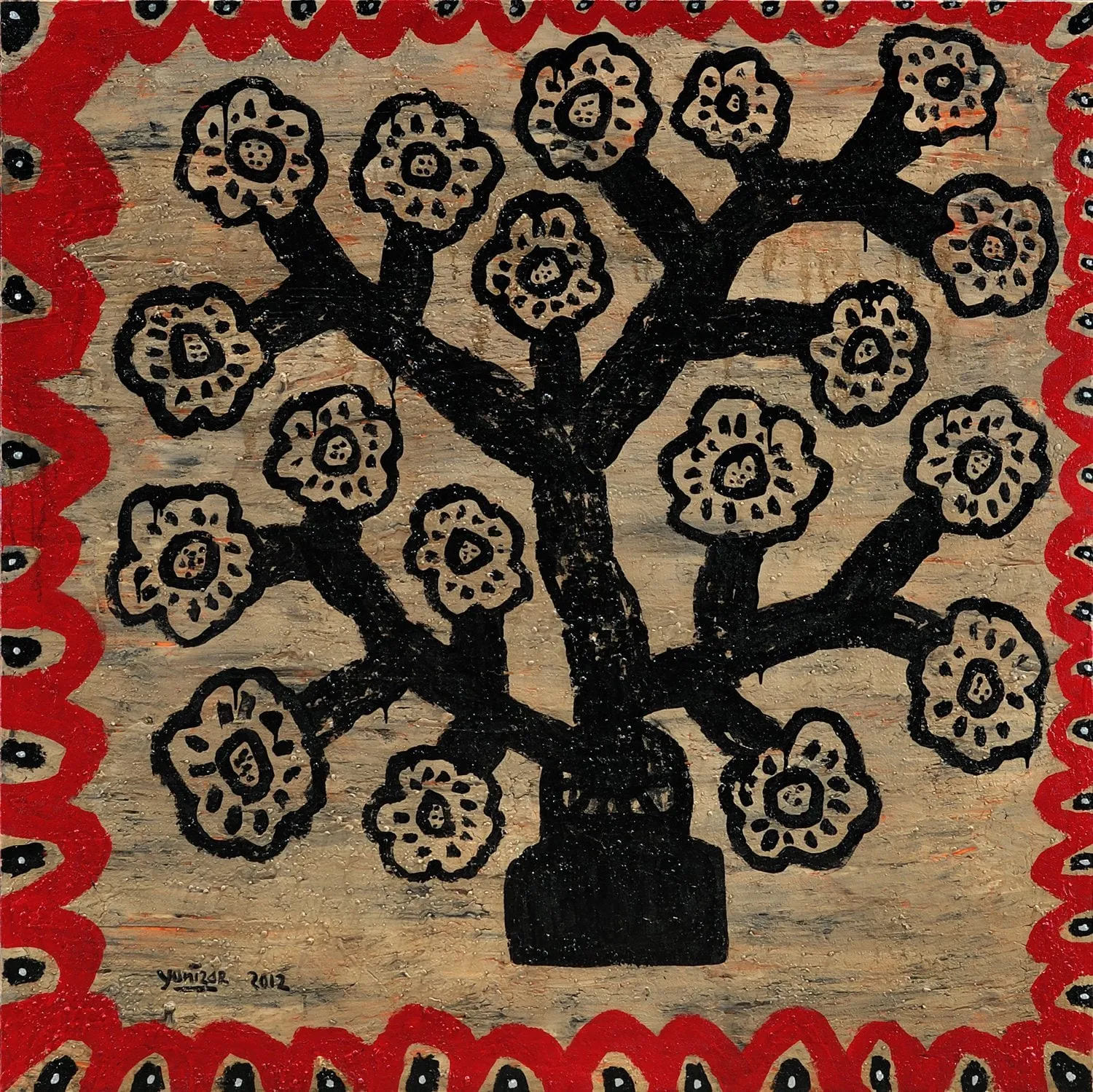 Yunizar, Bunga Hitam (Black Flowers), 2012