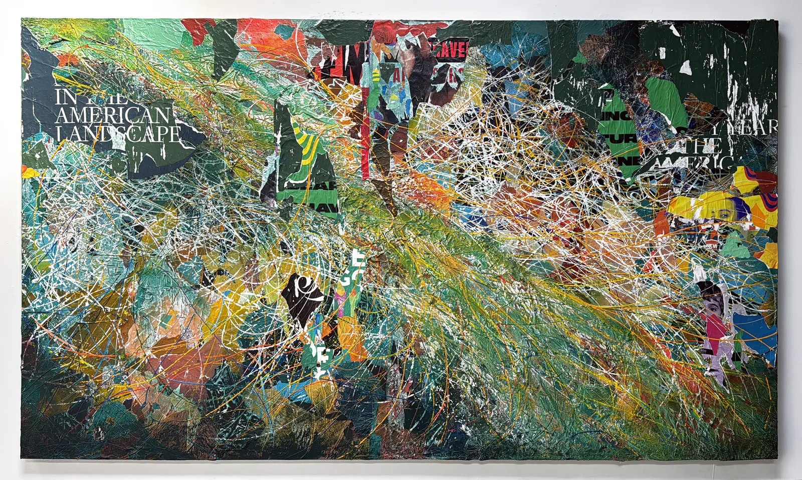 José Parlá, American Mindscape, 2024