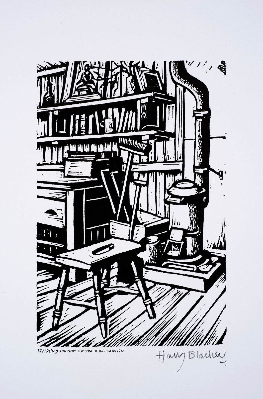 Harry Blacker (Nero), Workshop Interior: Poperinghe Barracks 1942, 1943