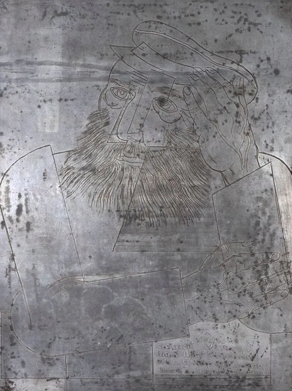 Jankel Adler, Ein Jude (plate), c. 1926