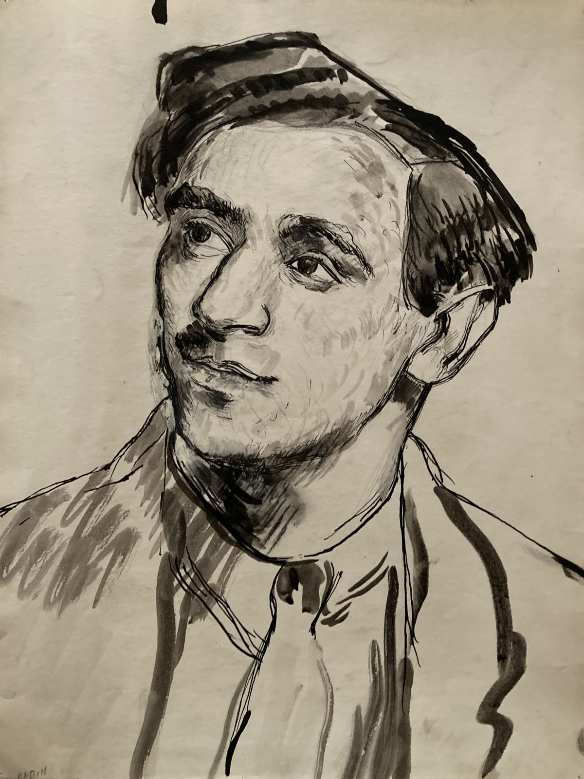 Barnett Freedman, Portrait of Sam Rabin