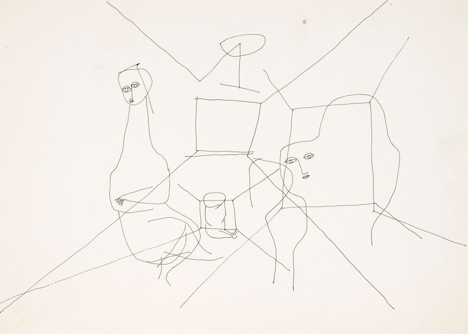 Franciszka Themerson, The Family at Home, 1960