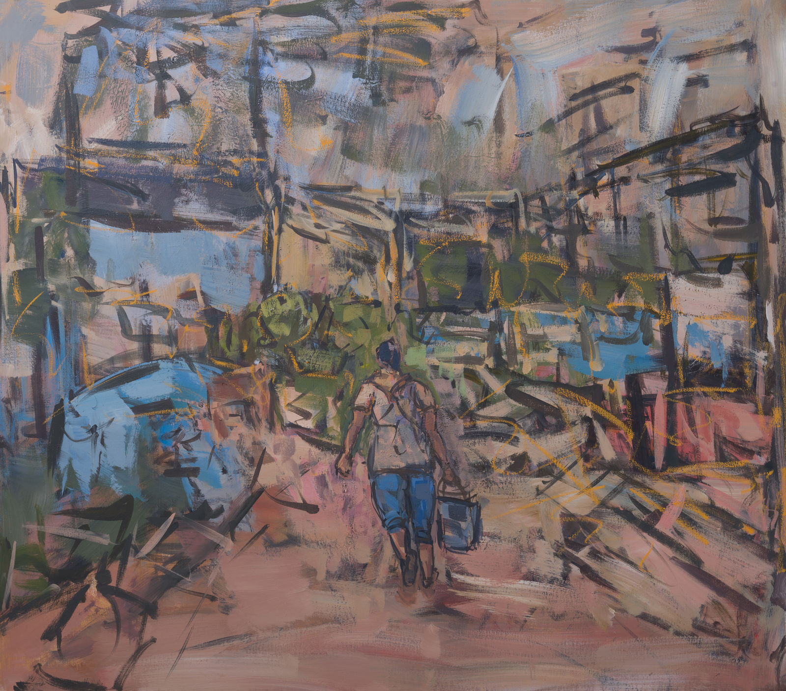 Helen de Sybel, Towards the Bridge, 2021