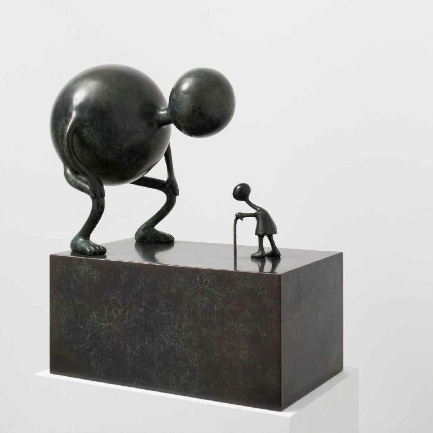 Tom Otterness, Youth and Age, 2017