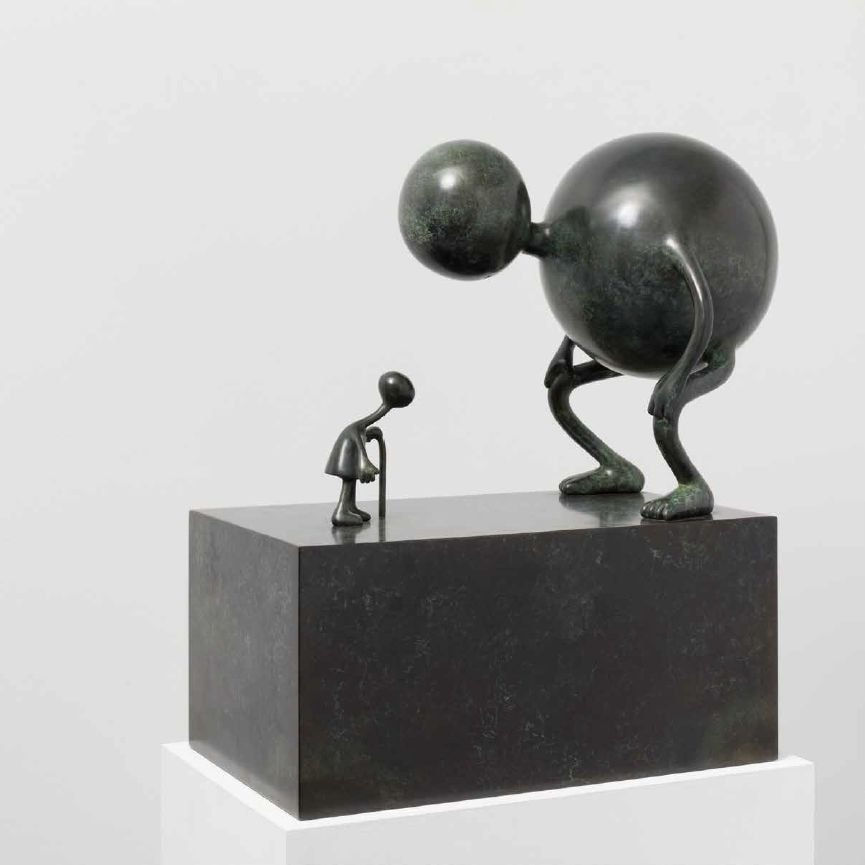 Tom Otterness, Youth and Age, 2017
