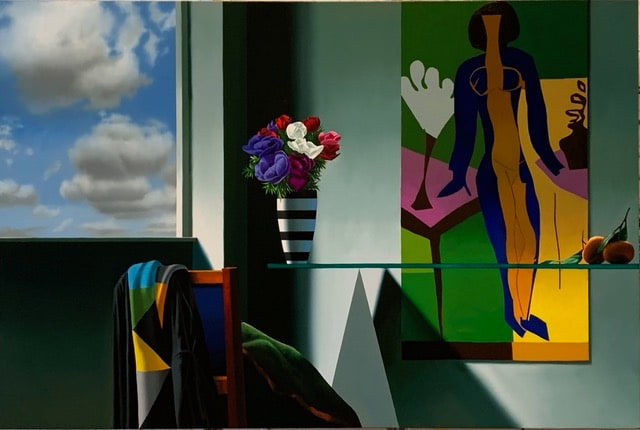 Bruce Cohen, Interior with Anemones and Matisse’s “Zulma” , 2024