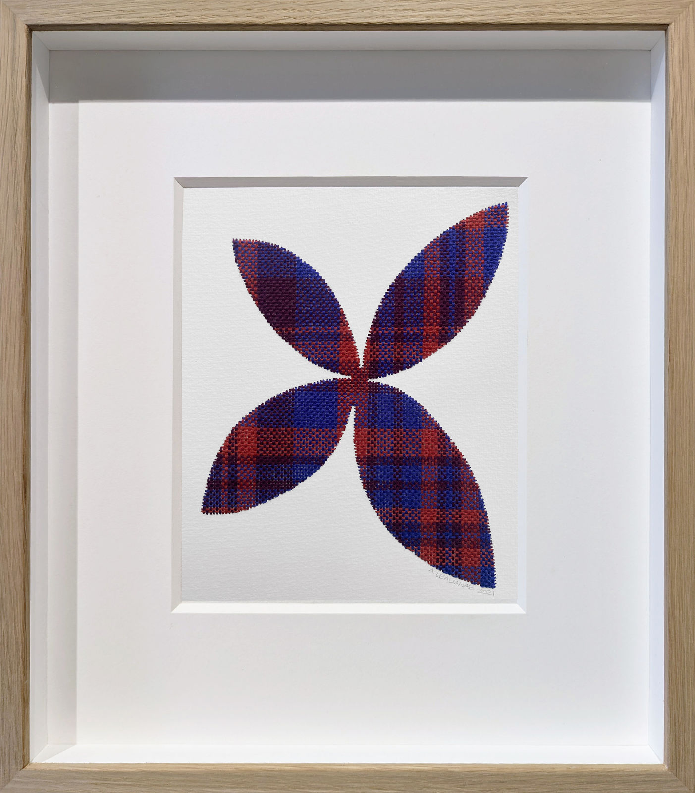 Alison Leauanae, Plaid Pua #61, 2021