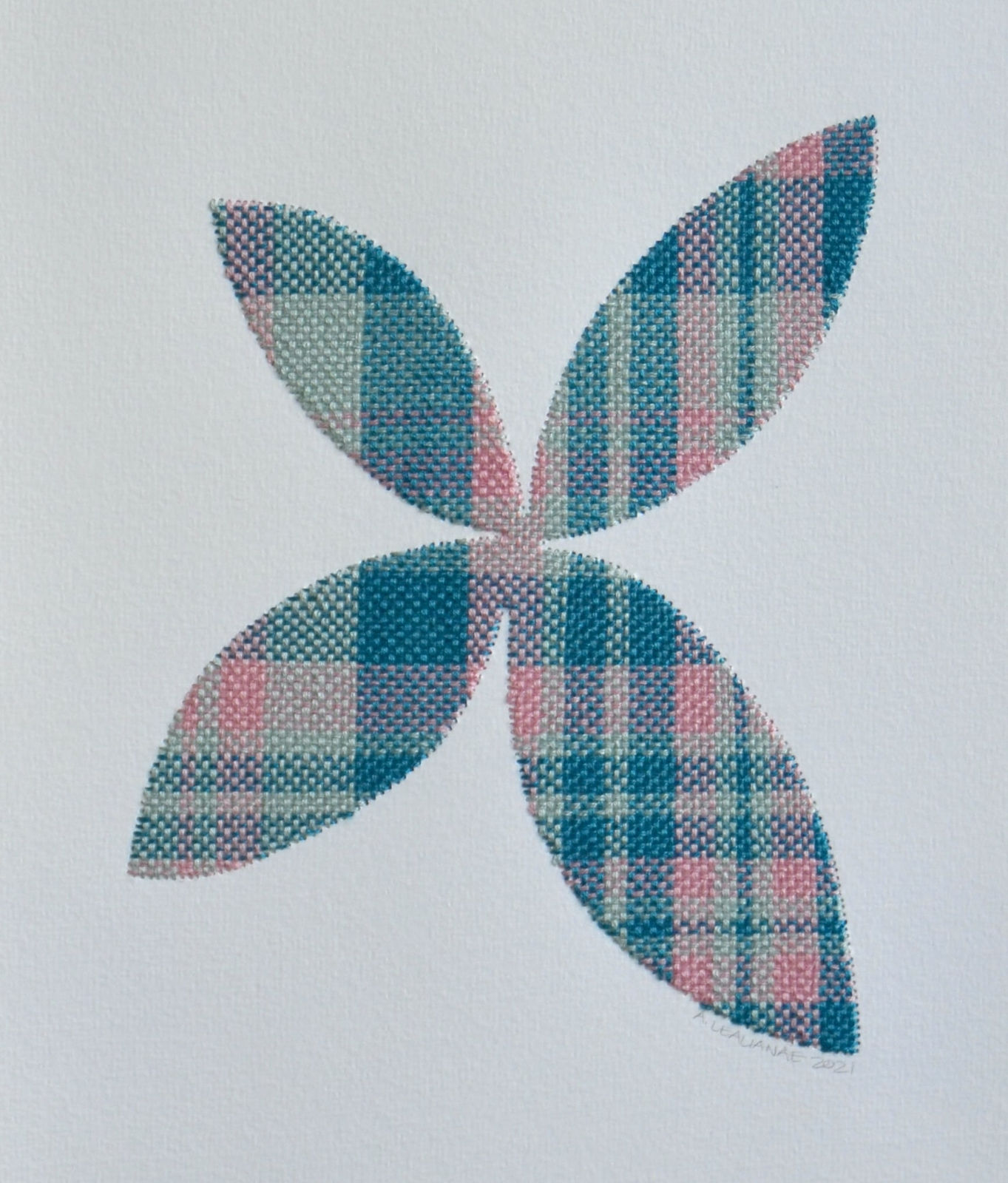 Alison Leauanae, Plaid Pua #107, 2021