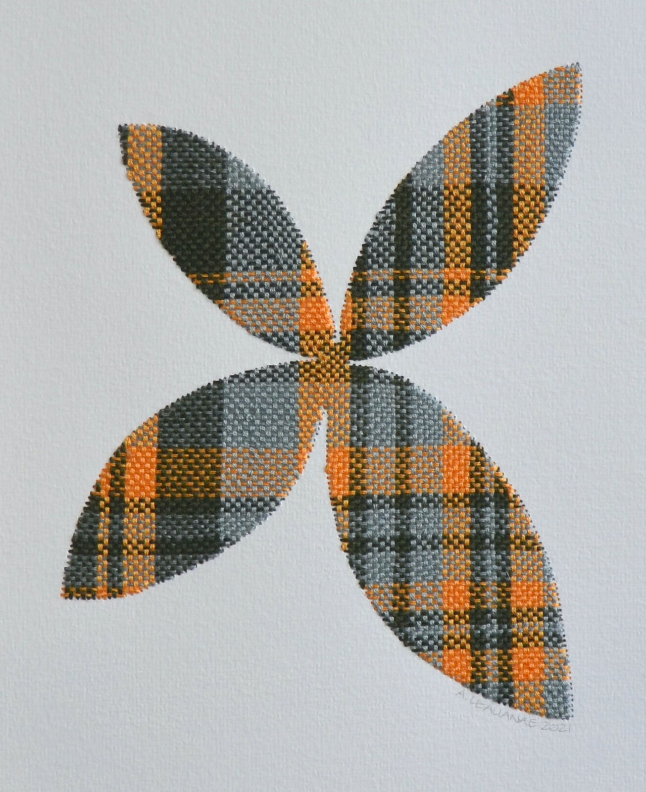 Alison Leauanae, Plaid Pua #109, 2021