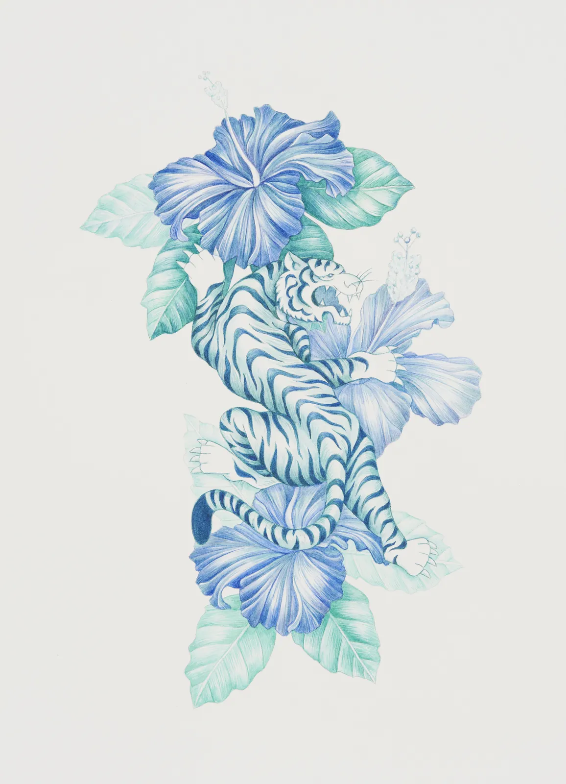 Tabatha Forbes, Turquoise Tiger (Sea of my sea), 2026