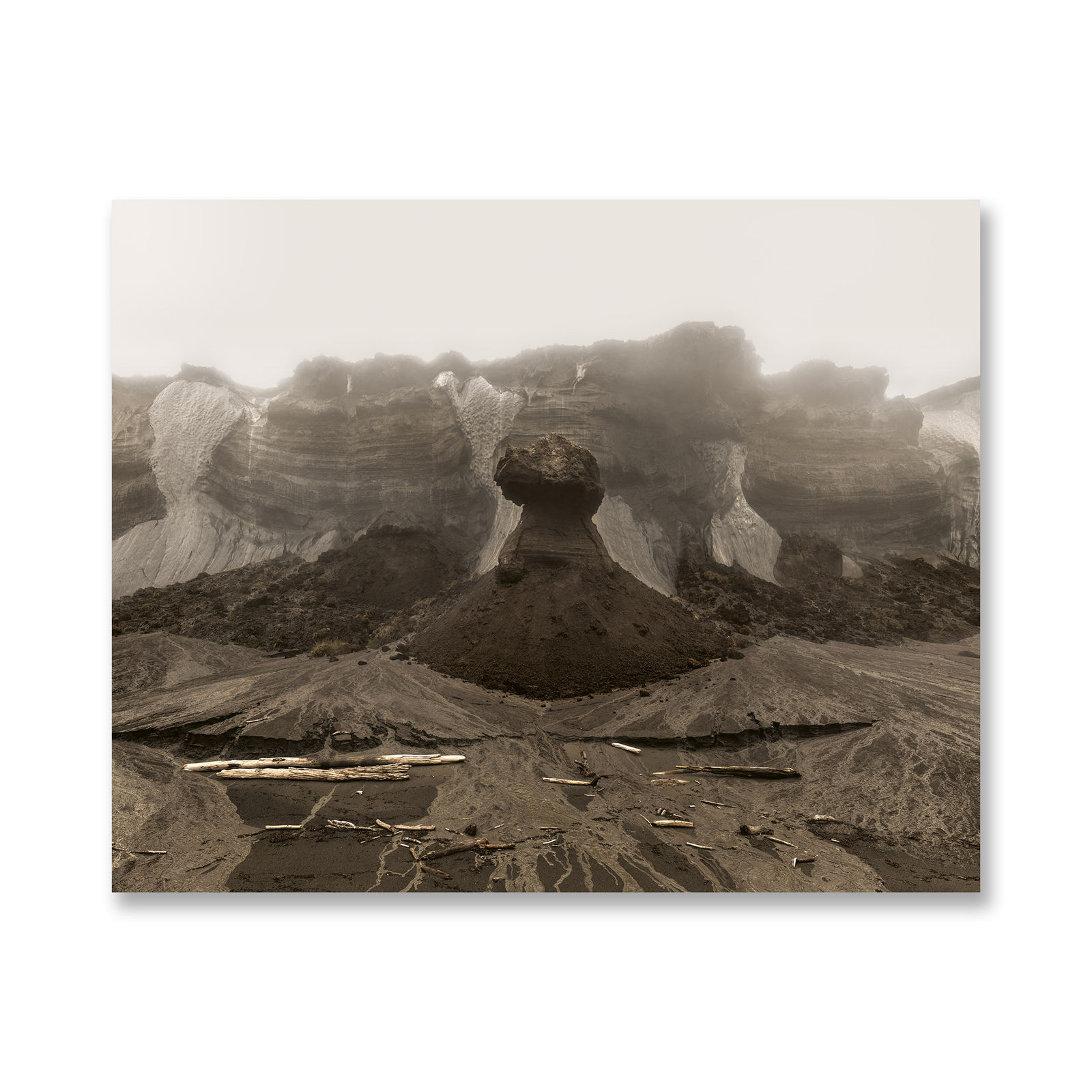 Olaf Otto Becker, Walking along Permafrost Cliffs 4-tlg. V1, 2019