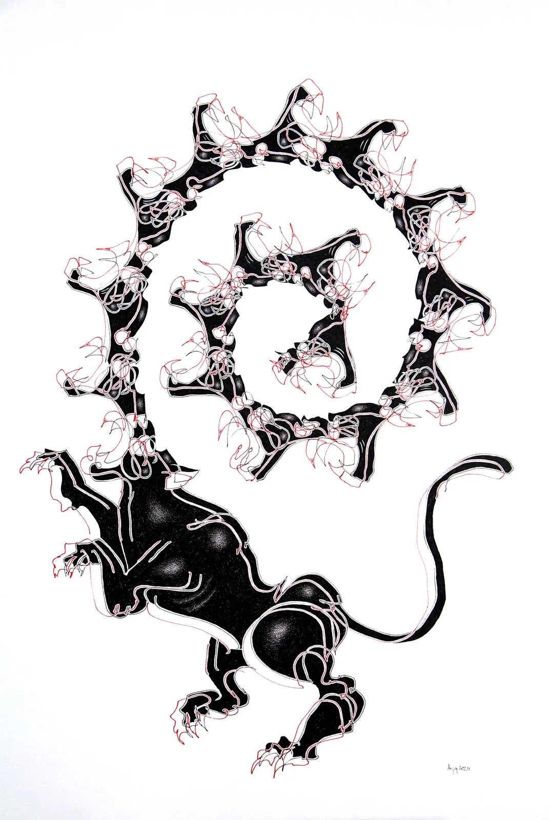 Arijoy Bhattacharyya, Concatenated Spiral, 2024