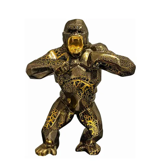 Richard Orlinski, Kong in Crackled Gold