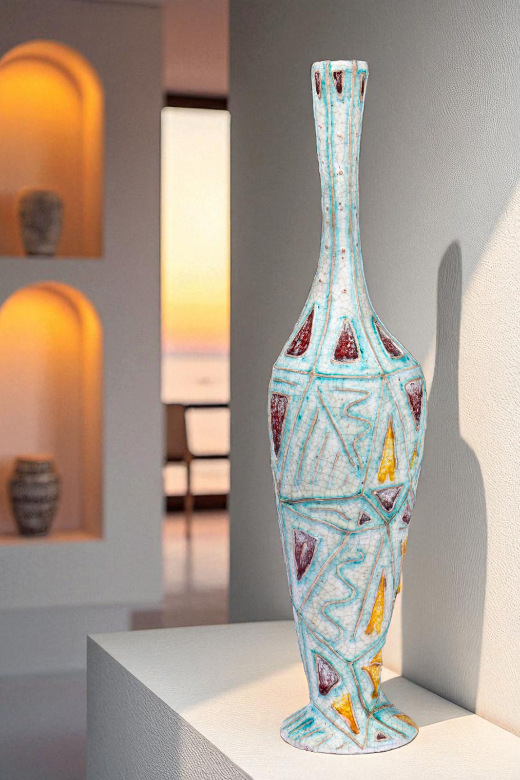 Carlo Zauli, Bottle, 1954