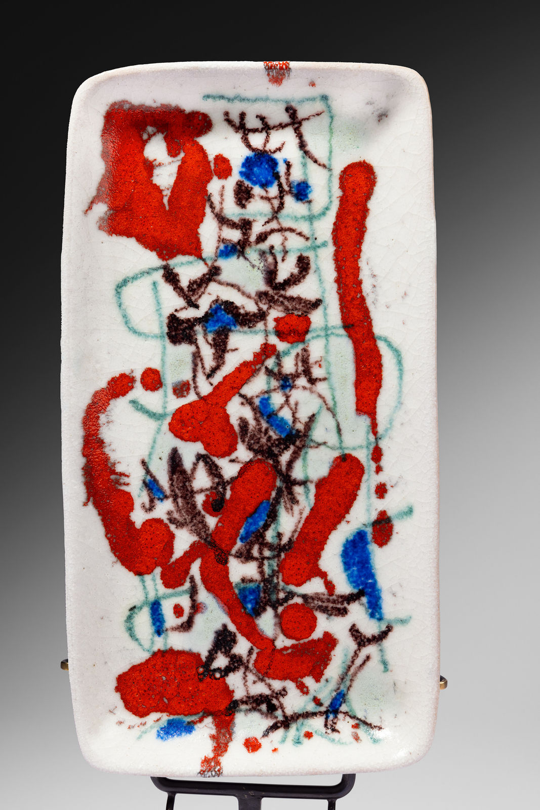 Guido Gambone, Rectangular Dish, 1950