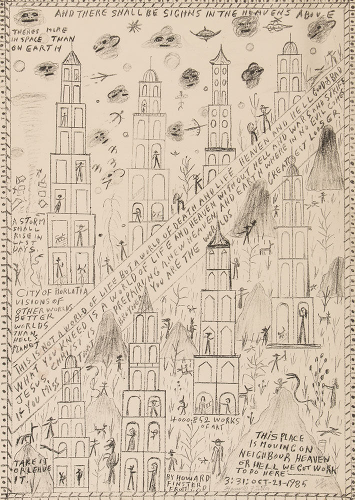 Howard Finster, There Shall Be Signs in the Heavens, 1985
