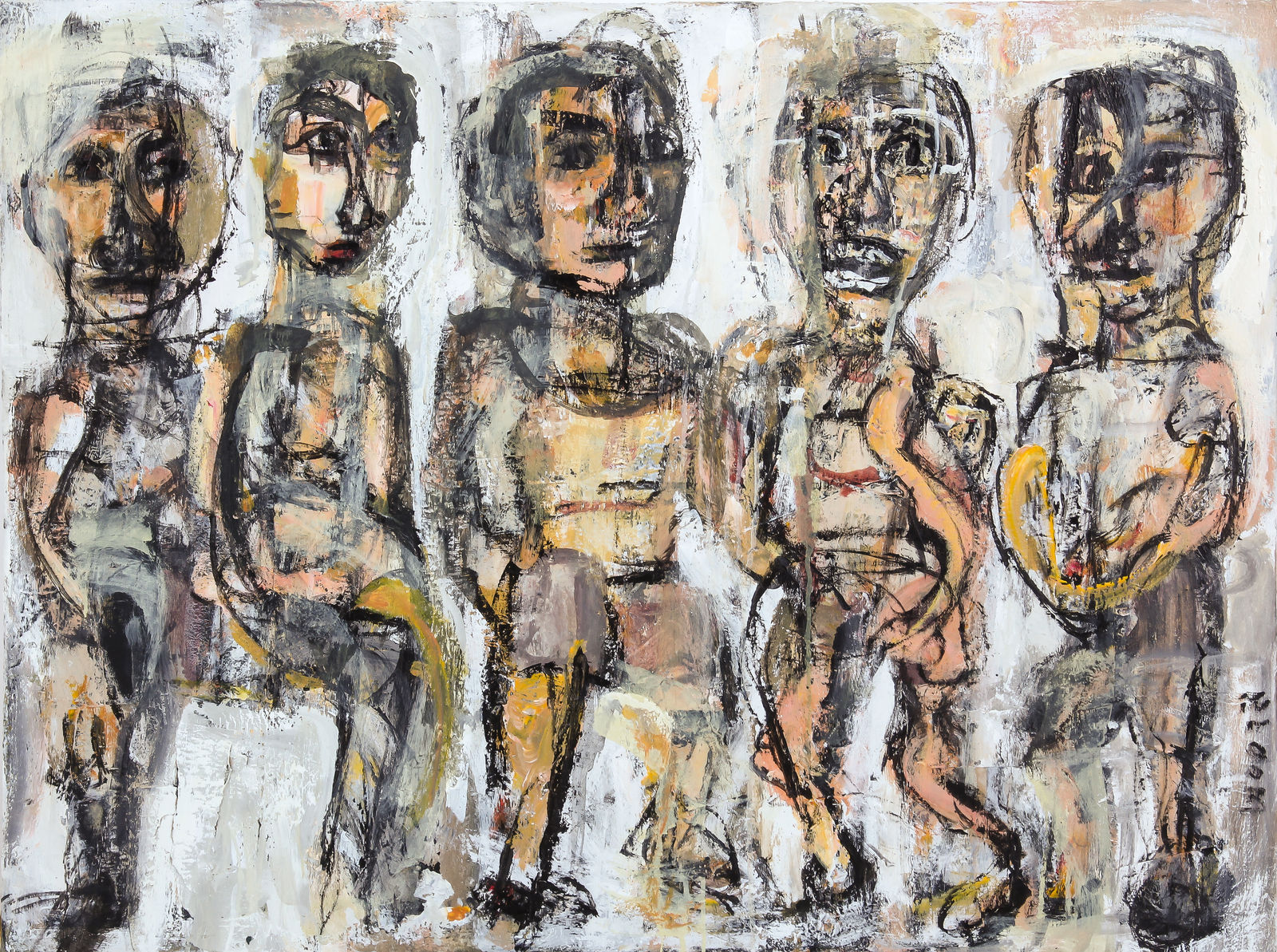 Jim Bloom, Untitled (Five Figures)