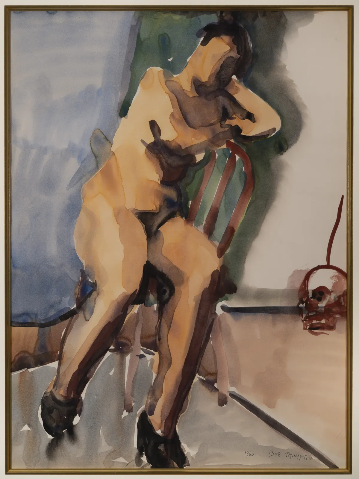 Bob Thompson, Study of a Nude, 1960