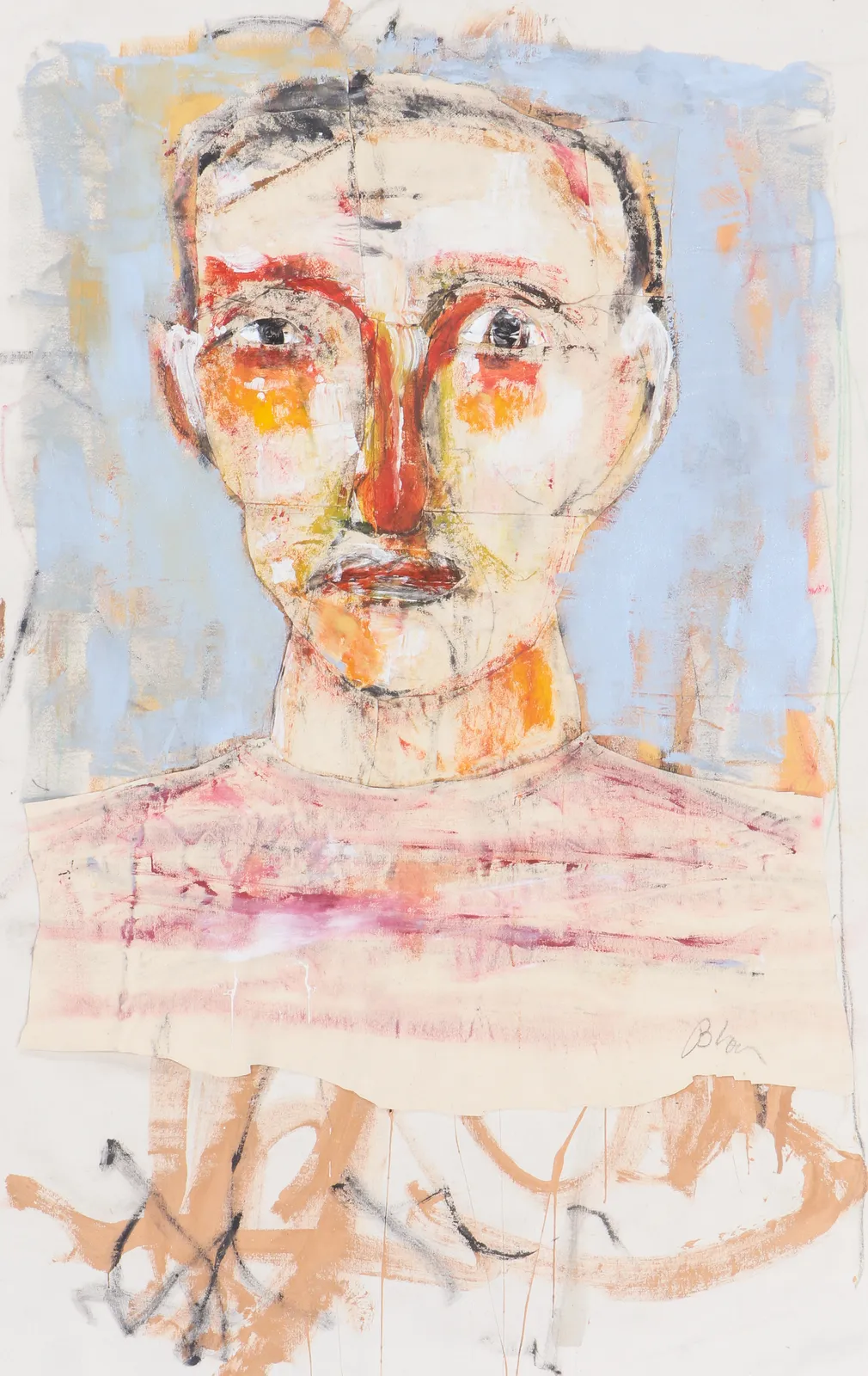 Jim Bloom, Untitled (Portrait of Man with Red Nose)