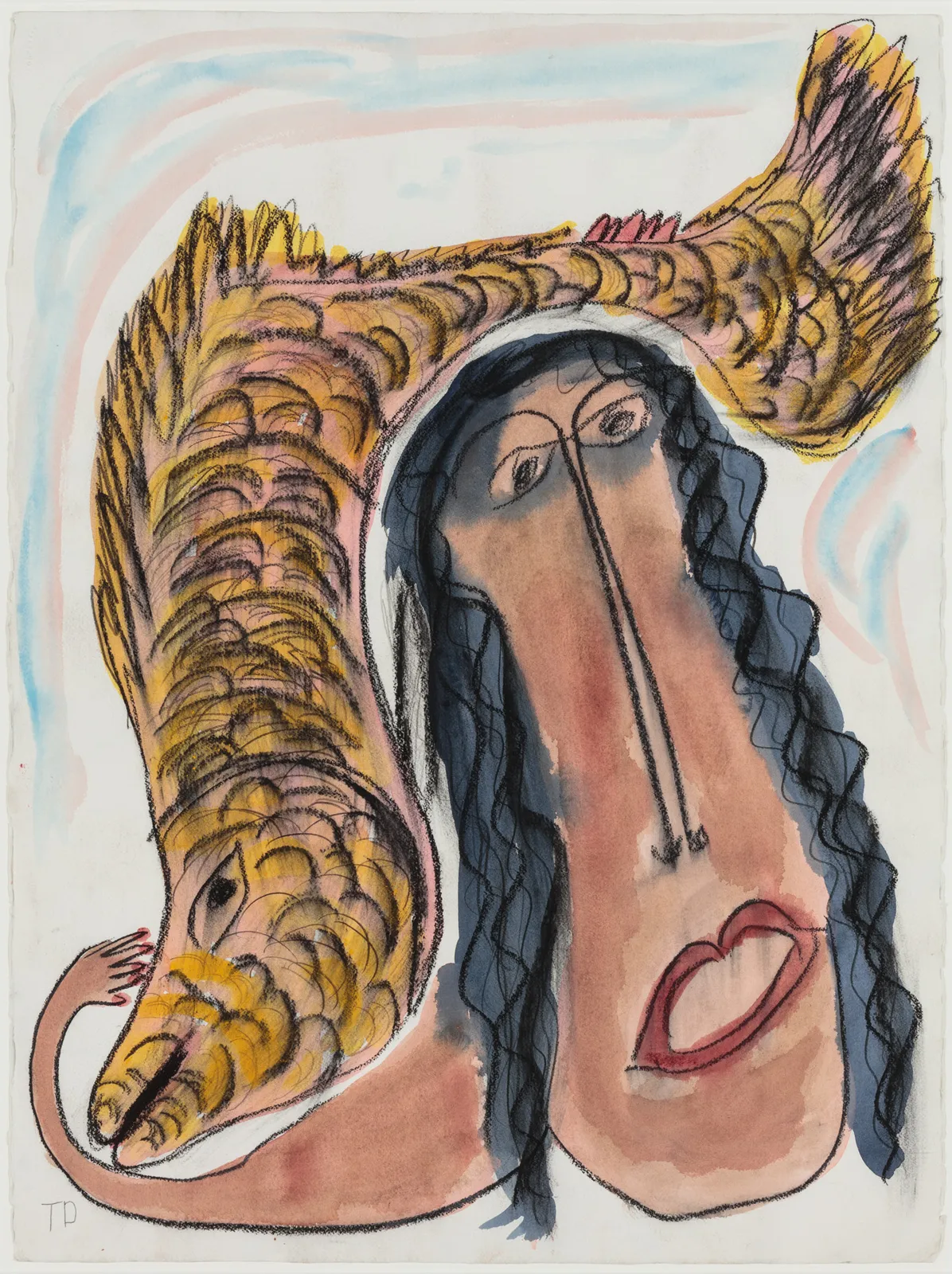 Thornton Dial, Woman With Fish