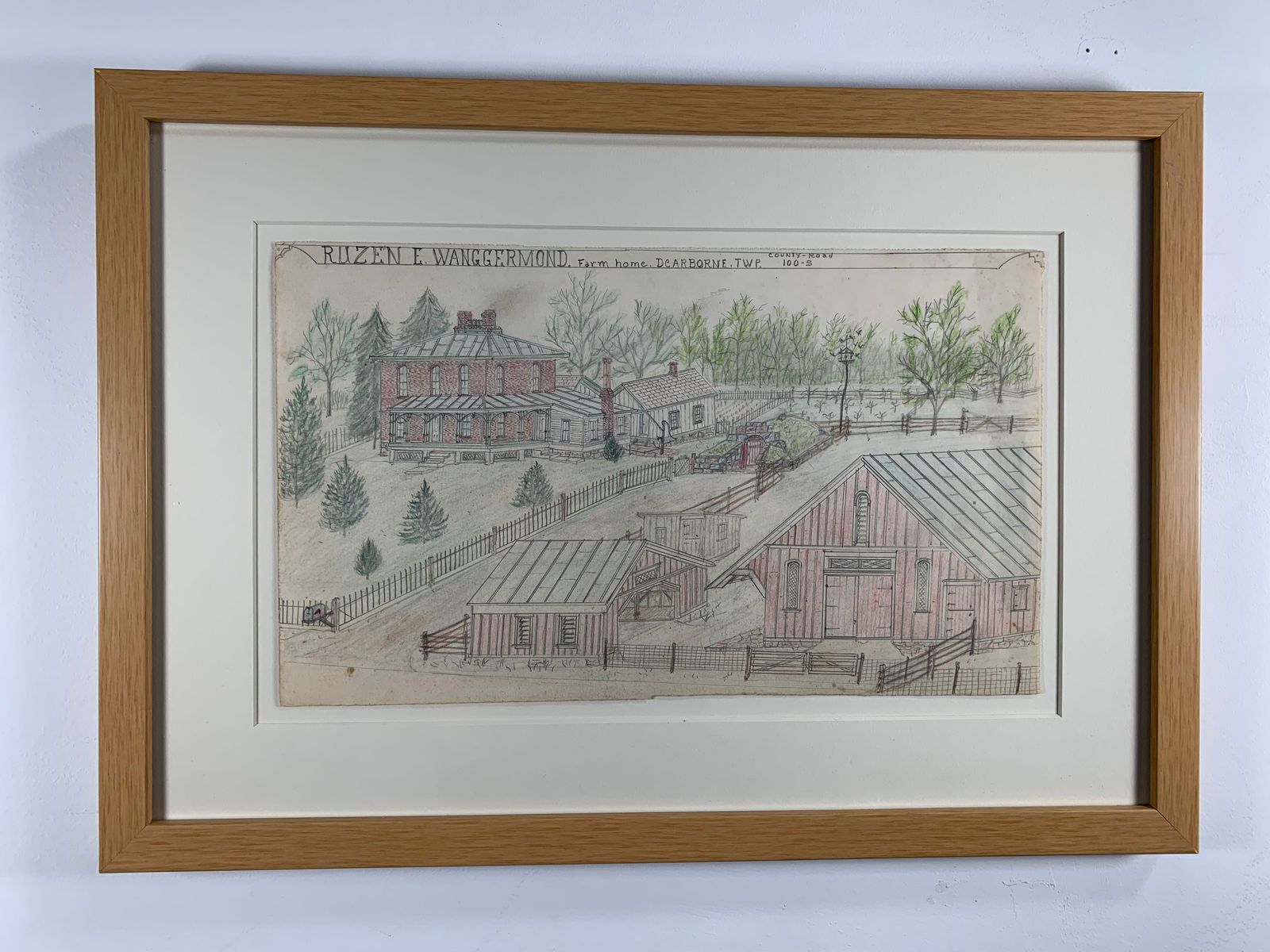 Jacques De Du-GLASS, Ruzen E. Wanggermond Farm Home Lynxbourgh, Indiana, c. 1992