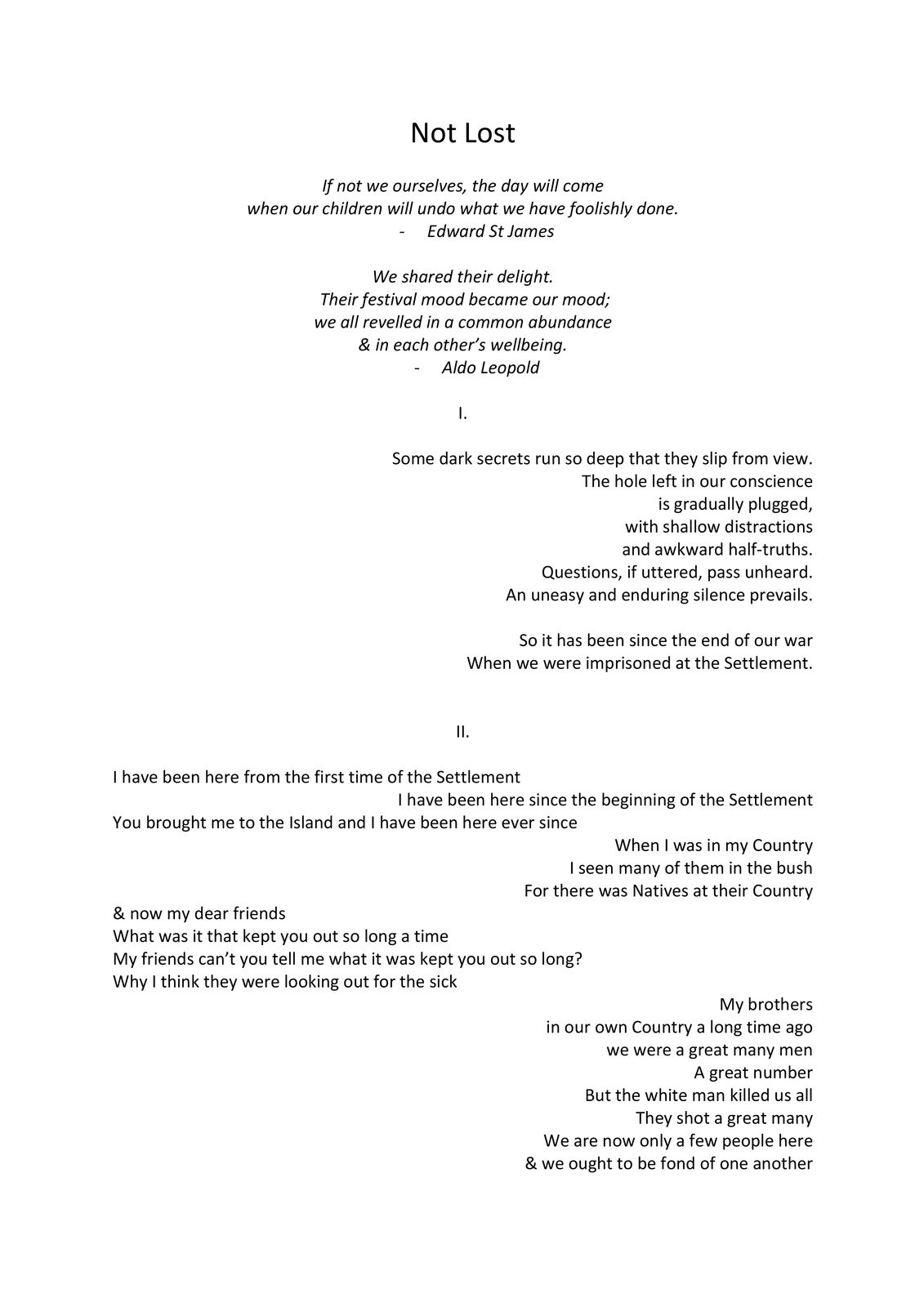 Brigita Ozolins and Greg Lehman, Not Lost, 2021