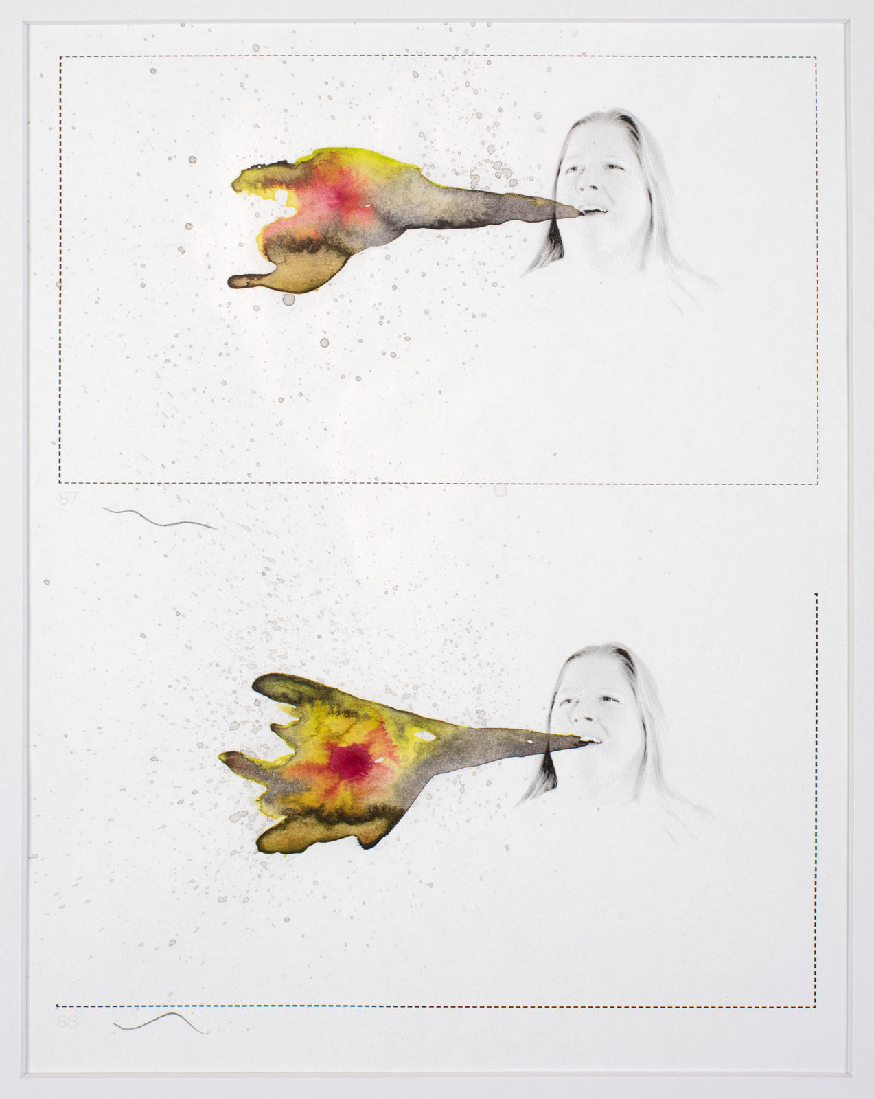 Sally Rees, Flock (Nicole) production frames 87-89, 2020