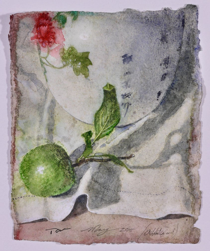 Thornton Walker, Apple with ginger jar, 2015