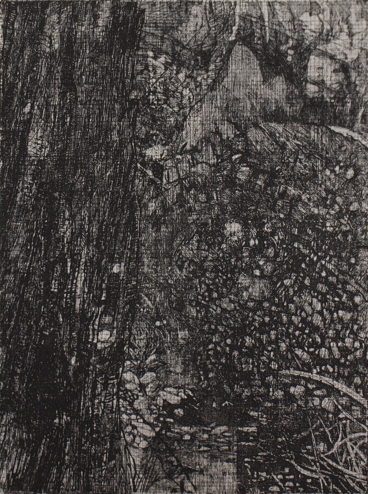 Raymond Arnold, Elsewhere World Fragment No 15 3rd state, 2019