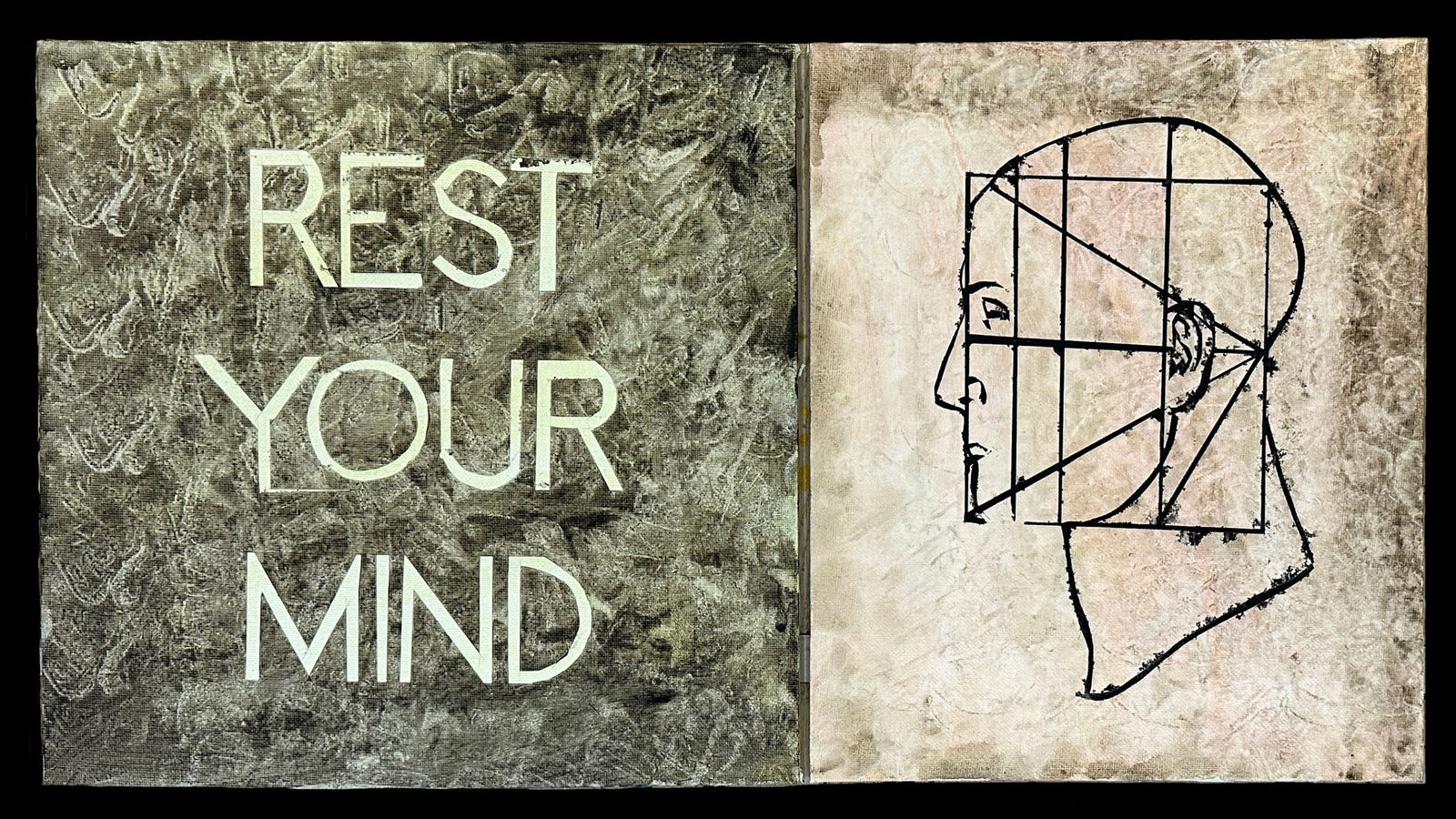 Imants Tillers, Rest your Mind I, 2024