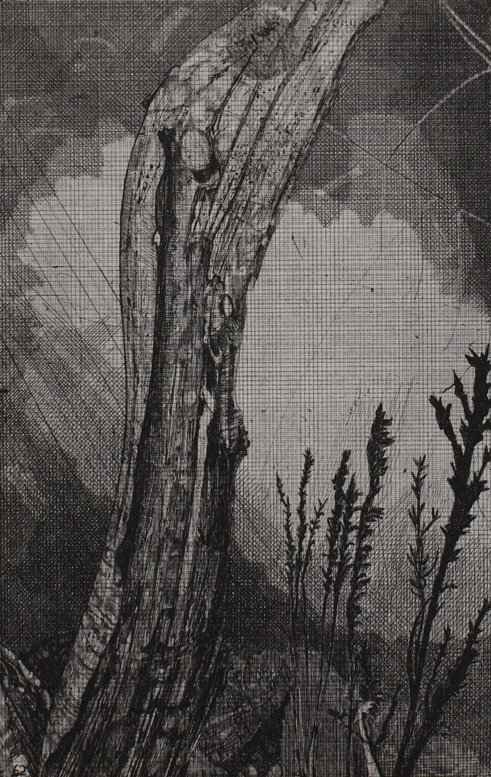 Raymond Arnold, Elsewhere World Fragment No 62 4th state, 2019