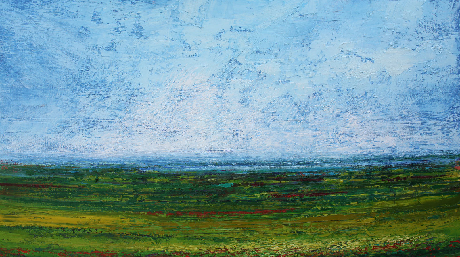 Patrick Grieve, Nettley Bay, Green fields, 2019