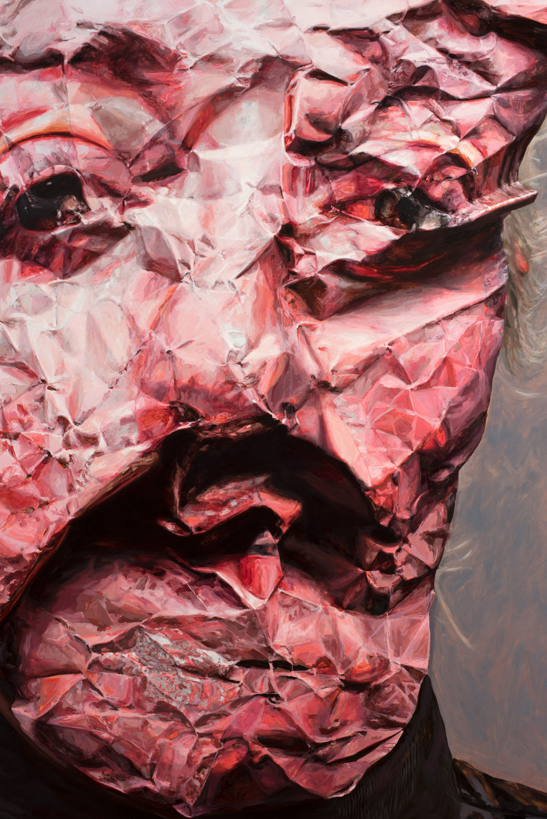 Amanda Davies, Crushing, self portrait, 2019