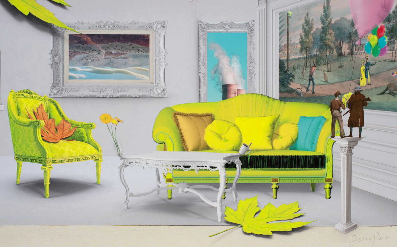 Joan Ross, Don't let leaves into your house, 2023