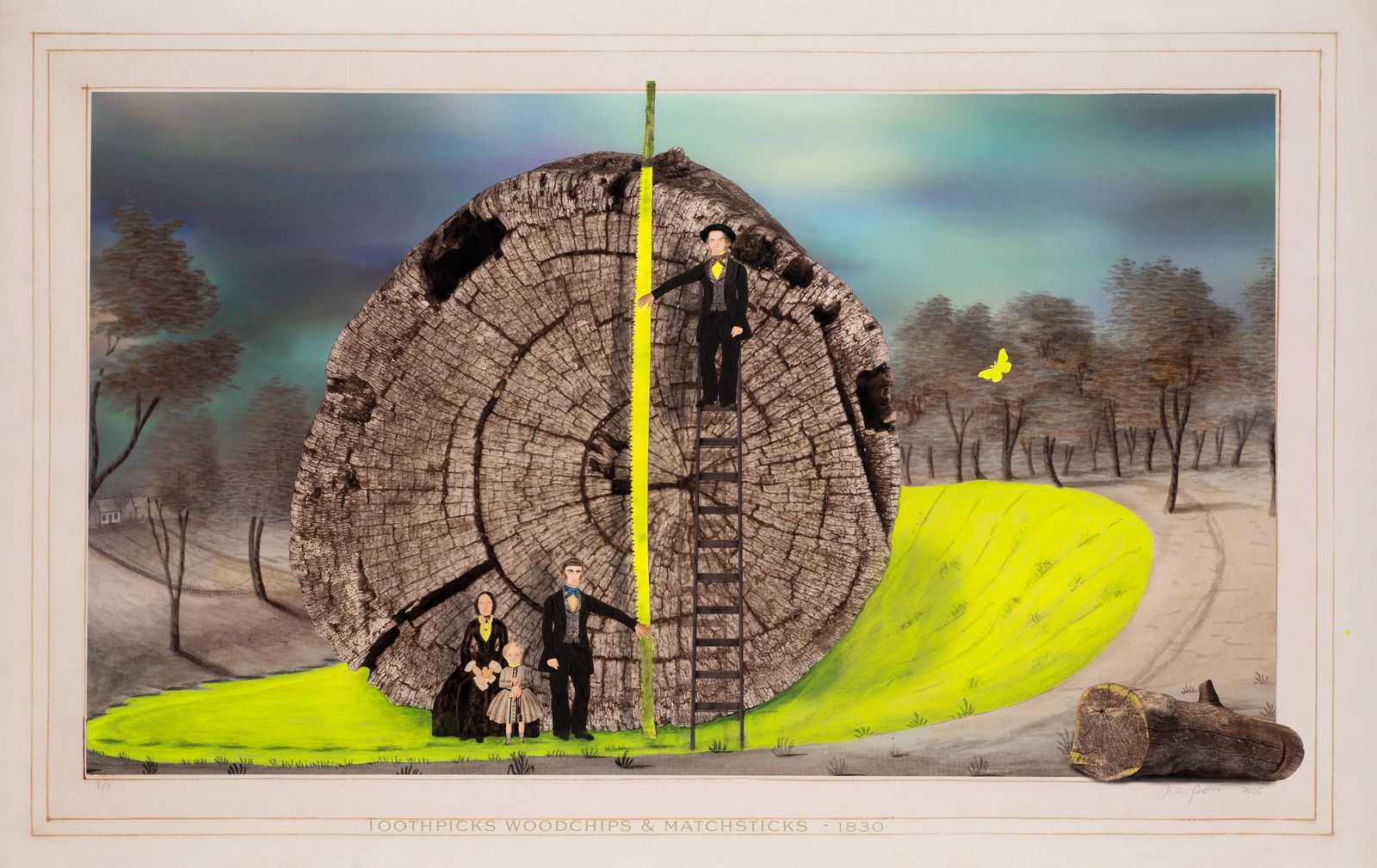 Joan Ross, Toothpicks woodchips & matchsticks - 1830, 2025