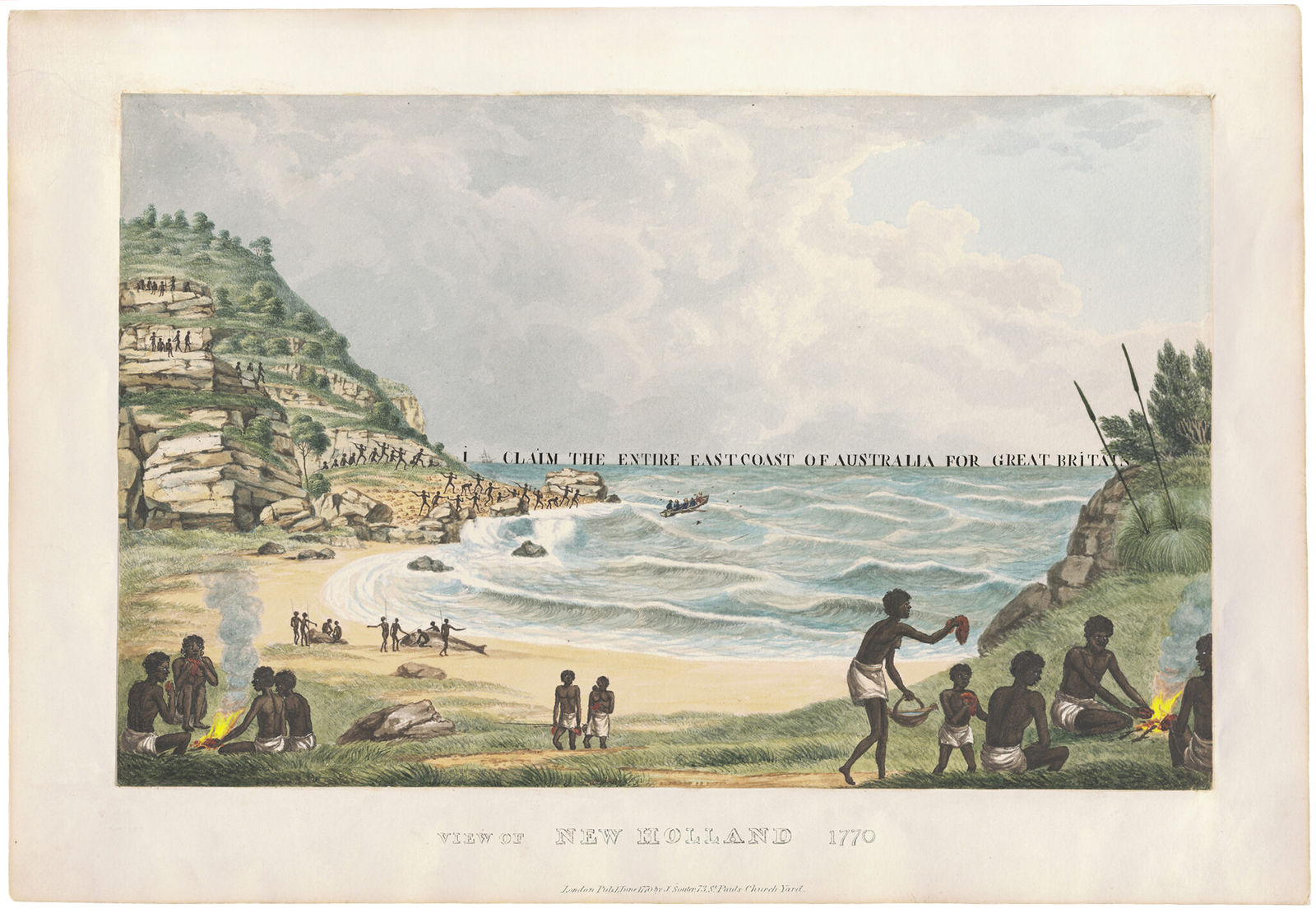 Joan Ross, View of New Holland, 1770, 2020