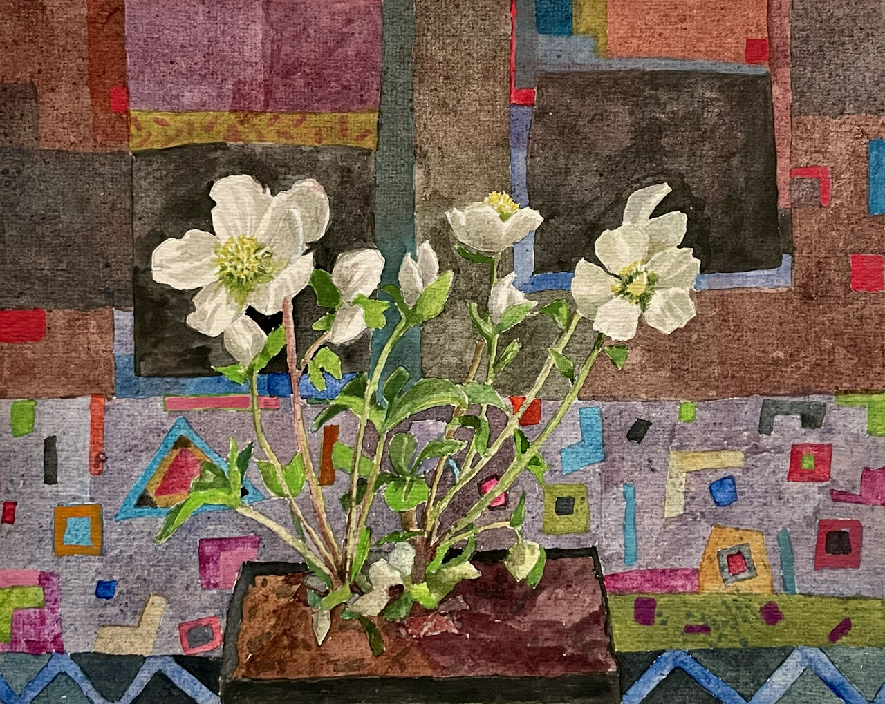 Annie Williams RWS RE, December Hellebores