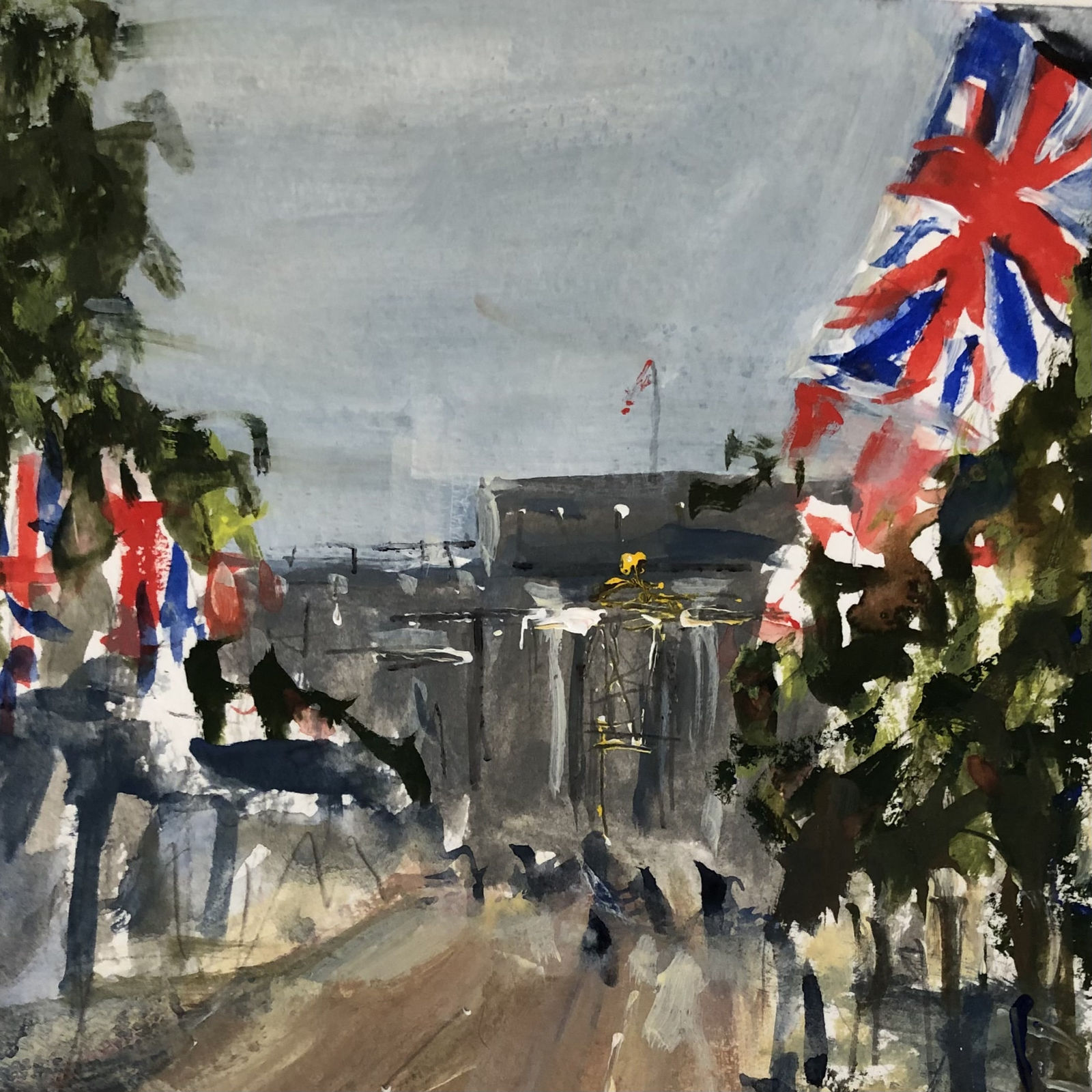 Lucy Marks RWS, Flags to Buckingham Palace