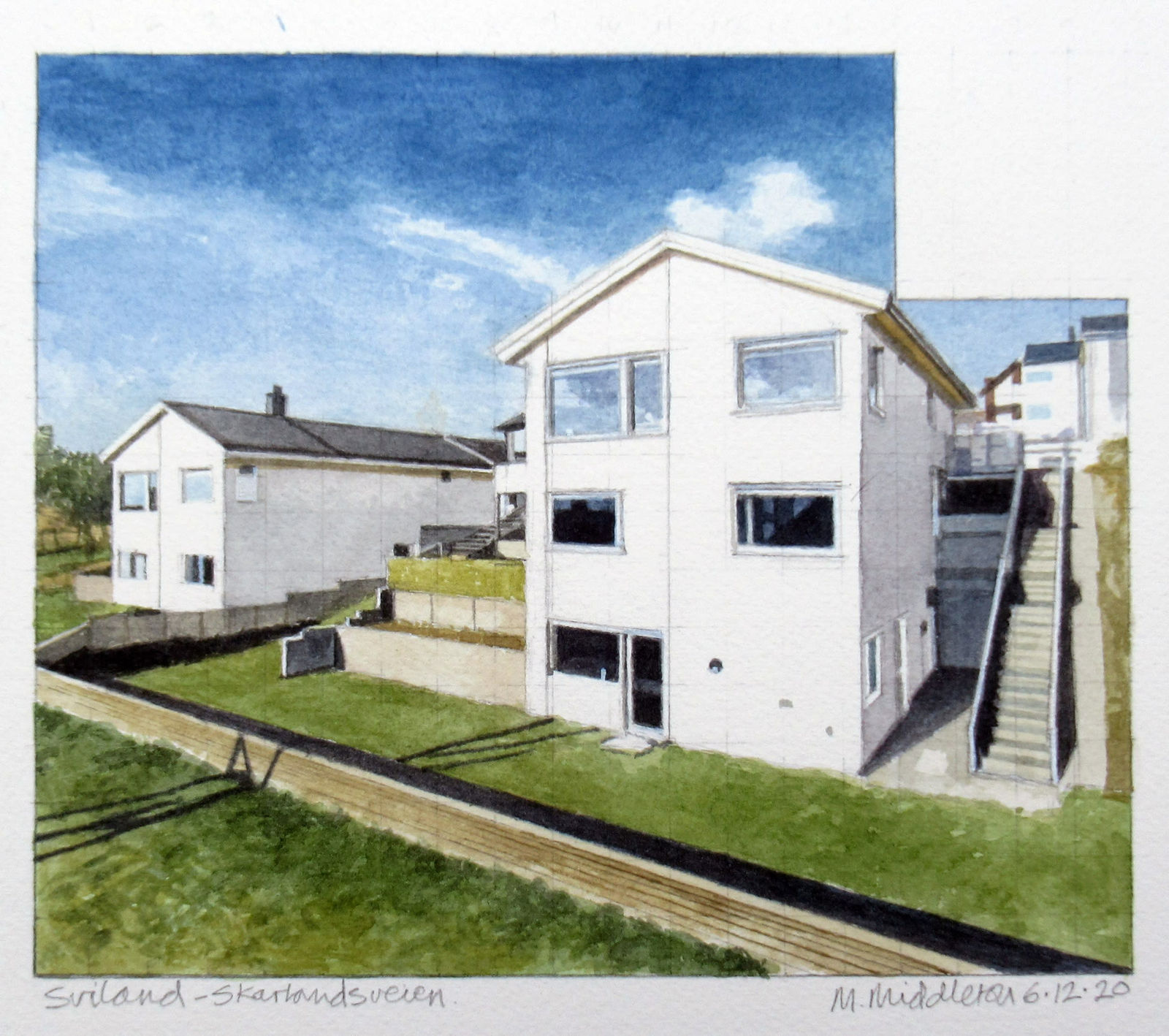 Michael Middleton RWS RE, Sviland Skarlandsveien