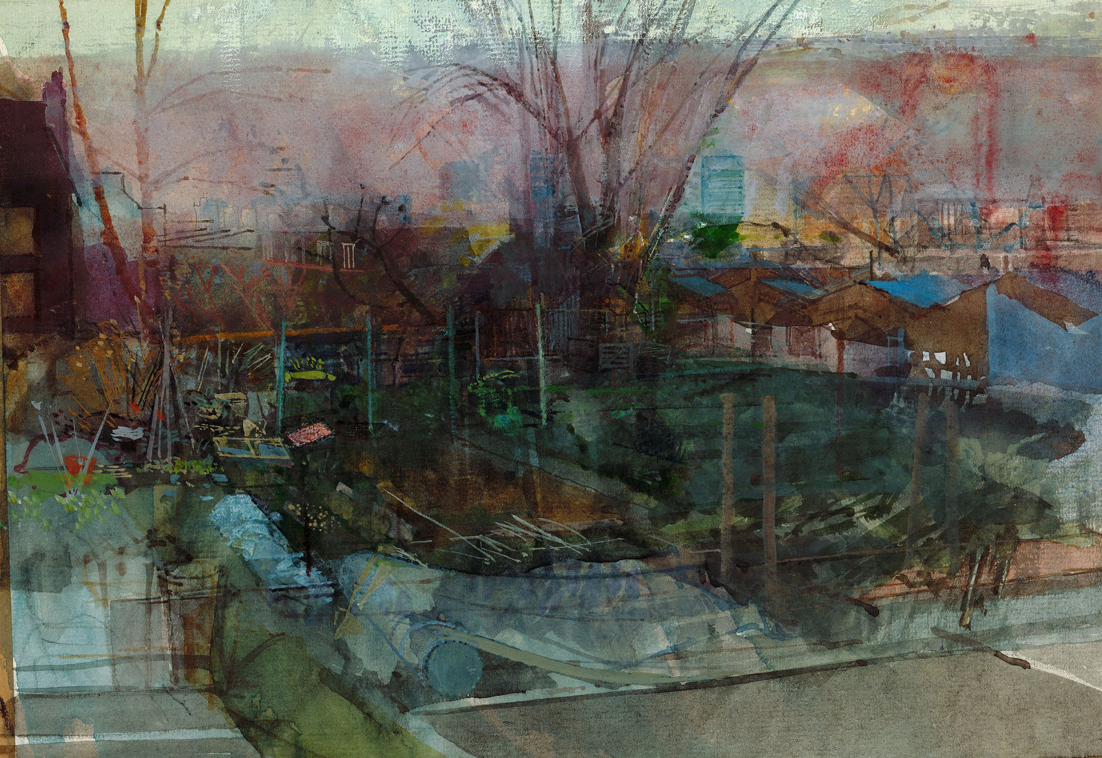 Paul Newland RWS, Near Lavender Hill