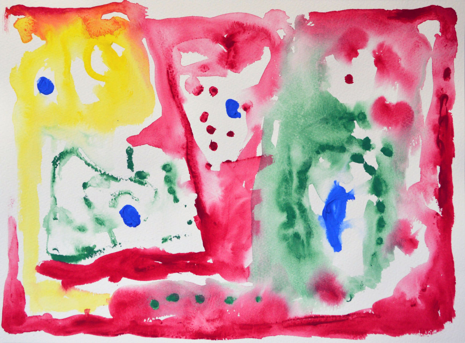 James Faure Walker RWS, Pink, Yellow, January 27, 2021, No.2