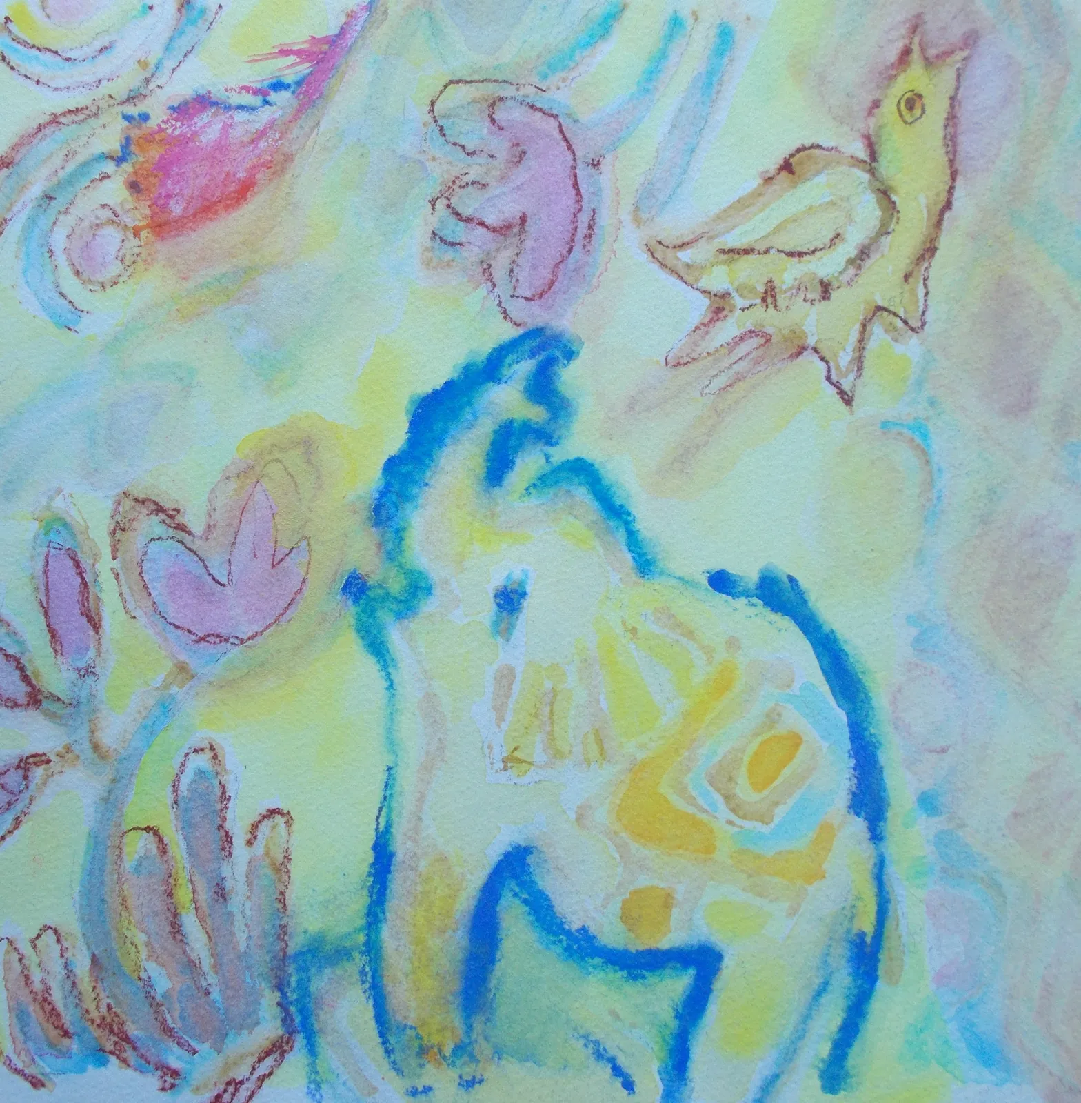 Anne Marlow RWS, Pink Feather