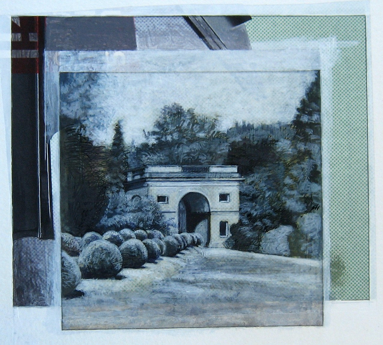 Michael Middleton RWS RE, Triumphal Arch at Berrington Hall