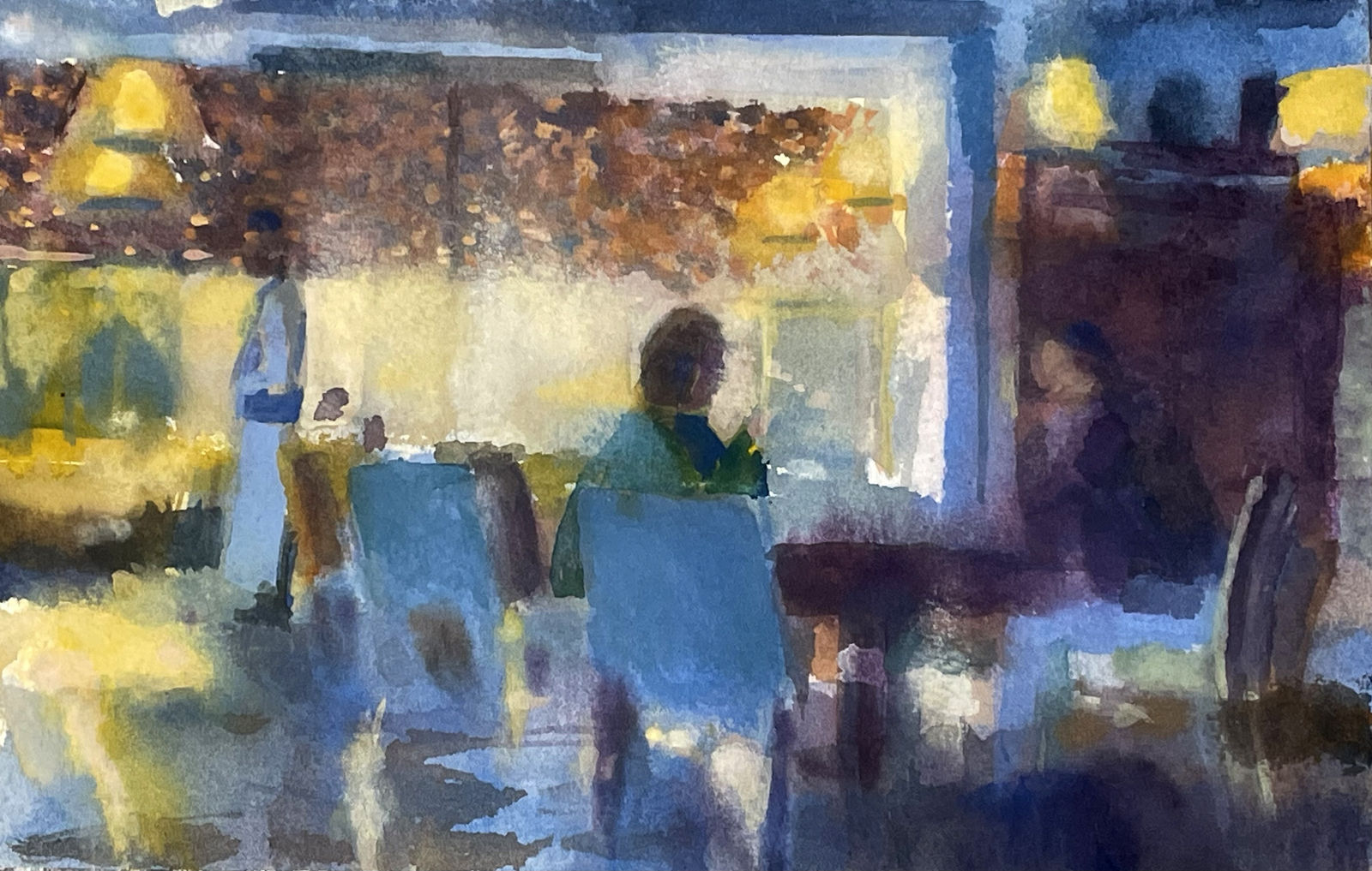 Francis Bowyer PPRWS Hon RE, Lunch at Betty's, Harrowgate