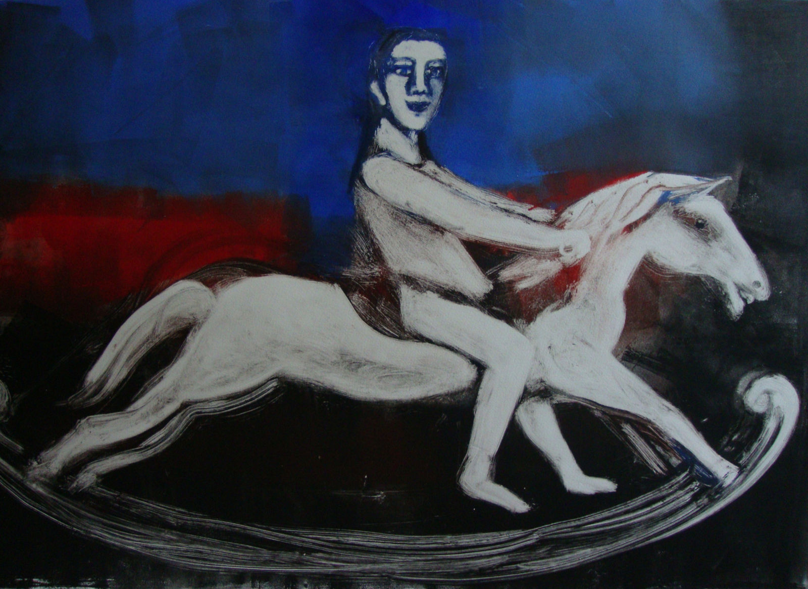 Linda Landers RE, Boy on a Rocking Horse