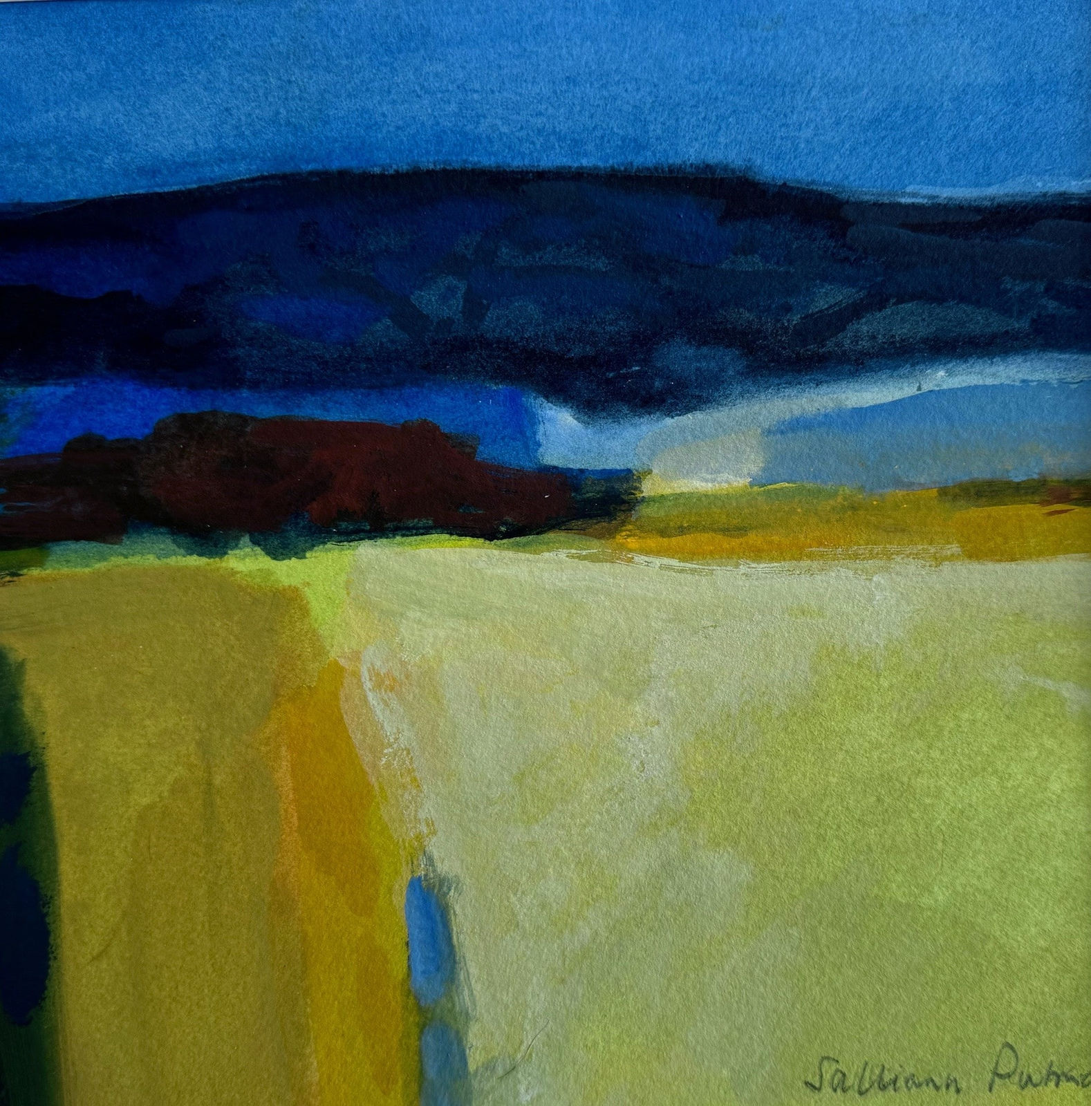 Salliann Putman RWS, Across the Yellow Field