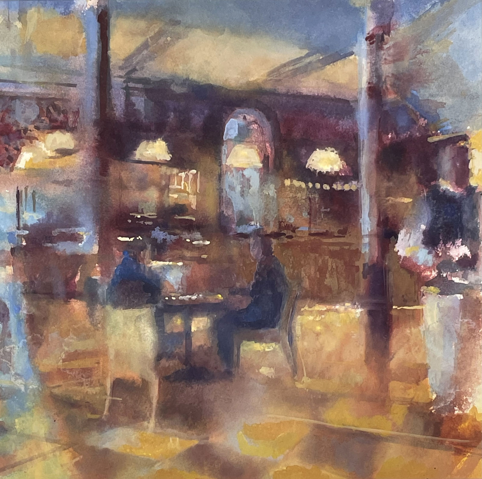 Francis Bowyer PPRWS Hon RE, Afternoon Tea at Betty's, Harrowgate